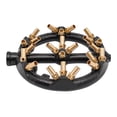 thumbnail image 3 of Jet Burner Round Shape Natural Gas 23 Tips Up to 80,000 BTU/HR US Jet Burner with 23 heads of Natural Gas Intake Chinese Wok Range Pot Natural Gas Jet Burner, 3 of 20
