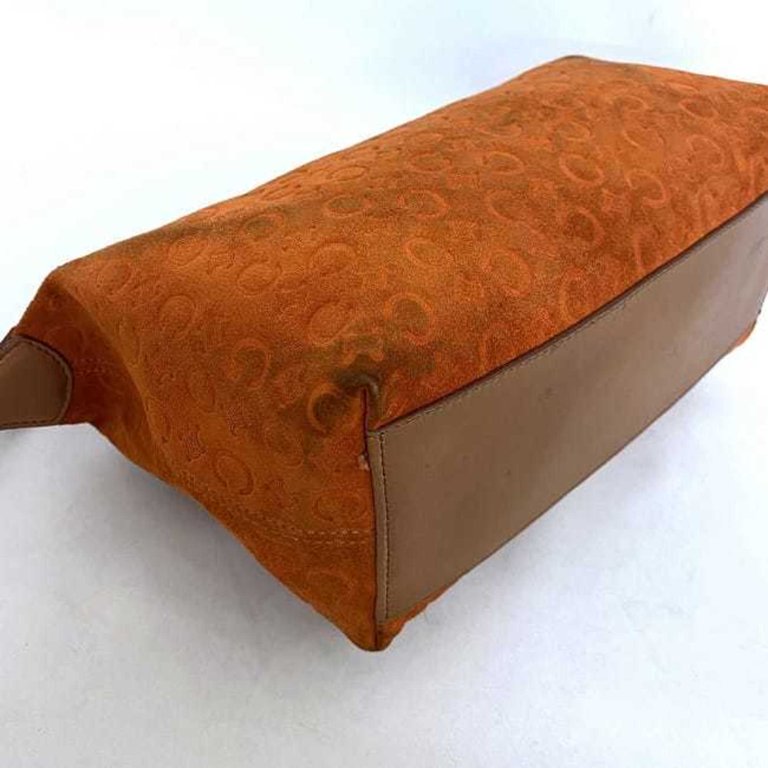 Pre-Owned CELINE Bag Orange Beige Silver C Macadam MC99/2