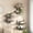 Black, variant on Floating Shelves, 15 Inch Wall Shelf Set of 3, Wall Mounted Storage Shelves 2-Tier, Hanging Bathroom Shelves, for Living Room, Bedroom, Bathroom, Kitchen, White and Gold