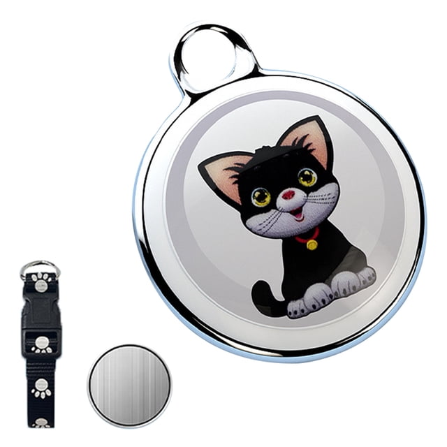 Rastreador de Perros Rastreador de Mascotas - Collar de Seguimiento para Perros Resistente Al Agua IP65 Funciona con Cualquier Collar (Android e IOS Universal) Versión para Gatos