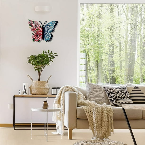 Xihbxyly Decoración de Pared Hueca de Hierro Forjado, Diseño Inspirado En La Naturaleza, Obra de Arte de Metal, para Uso En Interiores y Exteriores, Ideal Como Regalo, 1 Pieza de Decoración de Pared.