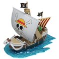 ONE PIECE Real Going Merry 1 & 2 Set Figure