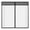 Black, variant on Self Adhesive Black Stripe Window Screen Mesh No Drill Breathable Lightweight Removable Insect Screen Hook and Loop Window Net 120 x 120 cm