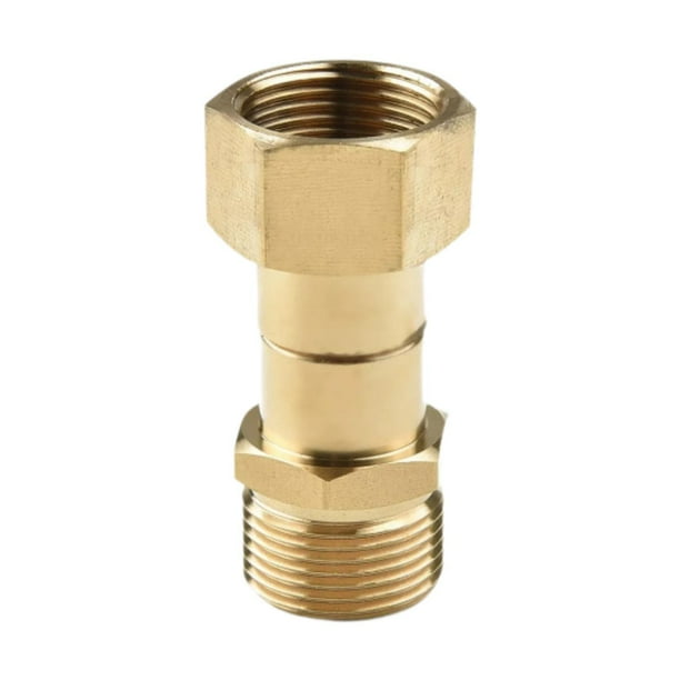 Adaptador de maquinilla de afeitar a presión, conector de unión giratoria de cobre M22 de 3/8", rápido M22 15 mm