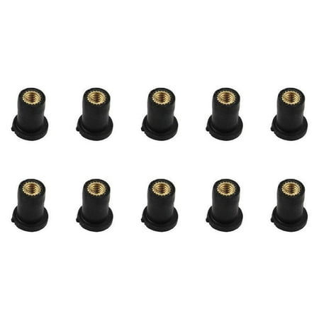 

10Pcs M4 M5 M6 Motorcycle Windshield Windscreen Screws Bolts Nut Rubber Well Nut