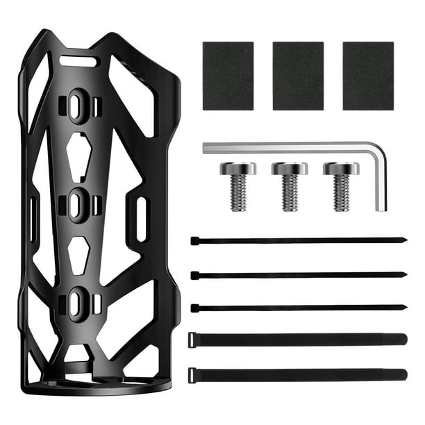 Soporte para bolsa de bicicleta, soporte para botella de agua, soporte ligero, montaje con tornillo/correa Ancho