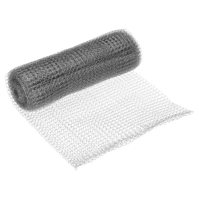 Unique Bargains 6inx10ft Wire Mesh Hole Fill Fabric Stainless Steel Mesh Double Layer Blocker Mesh Screen