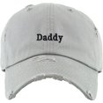 thumbnail image 2 of Daddy Dad Hat Vintage Distressed Cotton Adjustable Baseball Cap, 2 of 4