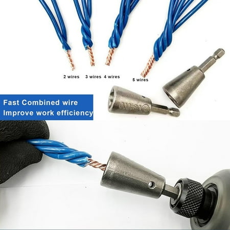 

Efficient Durable Hexagonal Handle Wire Twisting Tool for 6mm Wires - Reliable Power Drill Wire Nut Twister - Must-Have Handy Wire Twisting Tool for DIY and Professional Projects - Essen