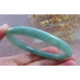 thumbnail image 2 of Icy Green Natural A JADE Jadeite Circle Bangle Bracelet 57 mm 683862 TN, 2 of 10