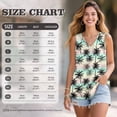 thumbnail image 7 of FUIALDOLG Colorful Coconut Tree Tank Tops Women's Hawaiian Style T-shirt Summer Beach Vacation Outfits Dressy Casual Sleeveless Tops Basic Blouse Loose Fit Flowy Tunic Shirts Summer Outfits Y2K,S, 7 of 7