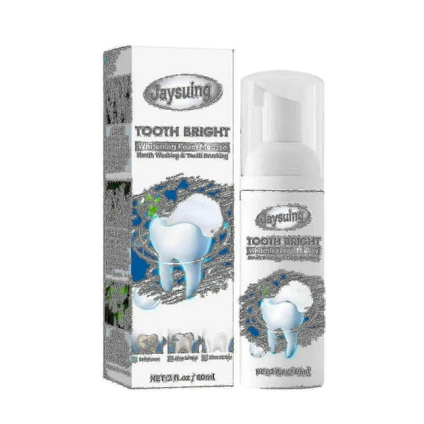 Jaysuing Whitening Mousse Toothpaste Tooth Yellowing To Halitosis Tartar Tooth Whitening Portable Foam Toothpaste Oral Cleaning |