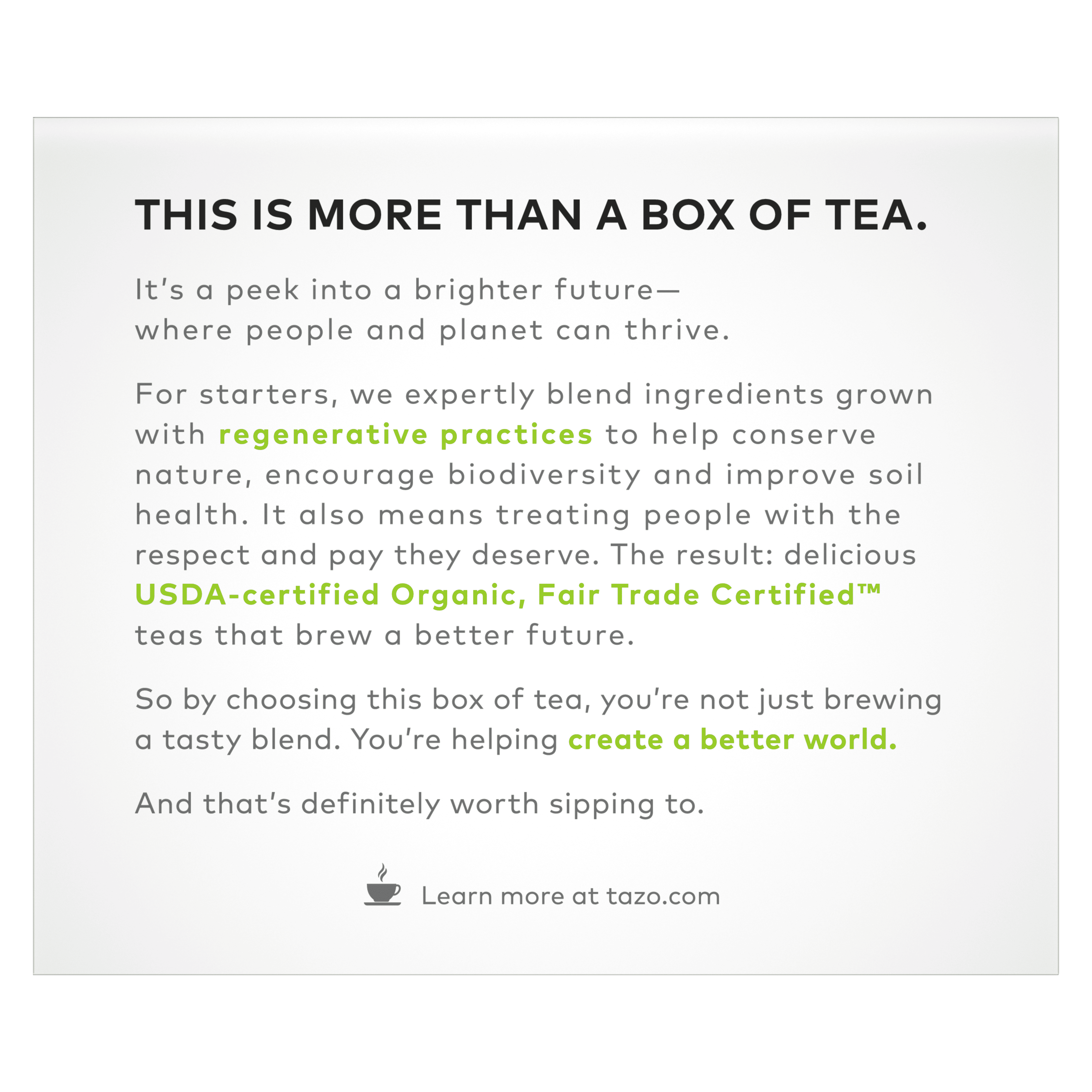 TAZO Regenerative Organic Awake English Breakfast Black Tea Bags, 36 Count (Pack of 4)