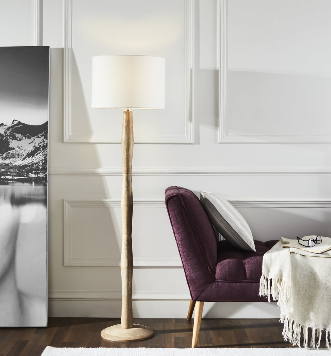 SAFAVIEH Brodie 60 in. Modern Organic Floor Lamp, Natural