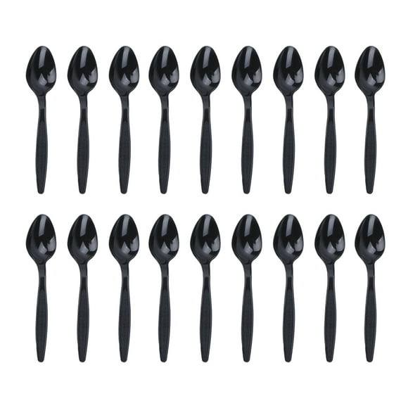 48PCS Plastic Spoons Disposable Cutlery Kit Tableware Flatware for Barbecue Party Picnic Graduation