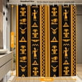 thumbnail image 3 of Pictograms Shower Curtain Fabric Shower Curtain Set with 12 Hooks Waterproof 72 * 72 Inches for Bathroom Beach Caravan Hotel, 3 of 5
