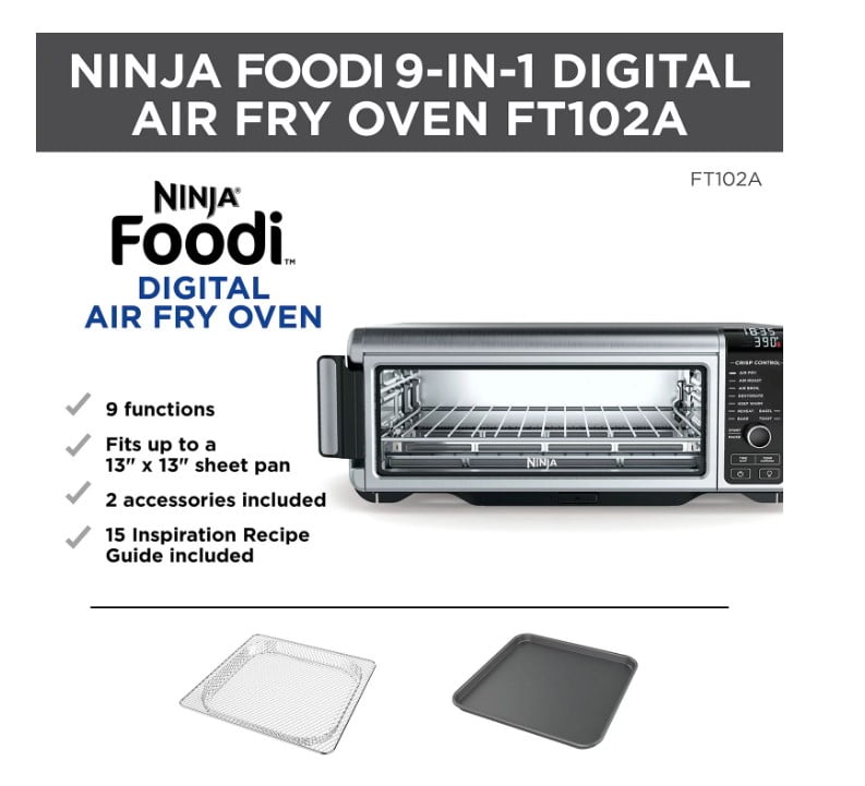 Ninja Foodi 9in1 Digital Air Fry Oven Air Fry, Air Roast, Air Broil