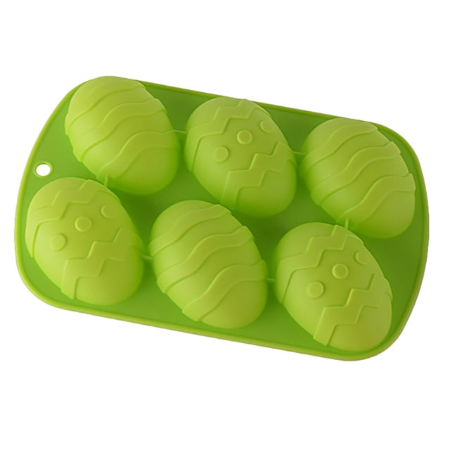 Toystoory Molde de silicona Molde de pastel en forma de huevo de Pascua DIY Bandeja de hielo de chocolate Herramienta para hornear panadería casera, Verde Herramientas y accesorios para hornear Verde Toystoory HA003686-05