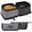 Stripe Black, variant on PetAmi Collapsible Dog Bowls 2 Pack, Food and Water Bowls Travel Set, Portable Pet Dish No Spill, Foldable Lightweight BPA Free Leakproof Bowls, Camping Hiking Walking Outdoor Gear Accessories, Purple