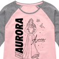 thumbnail image 3 of Disney Princess - Aurora Sketch - Toddler & Youth Girls Raglan Graphic T-Shirt, 3 of 5