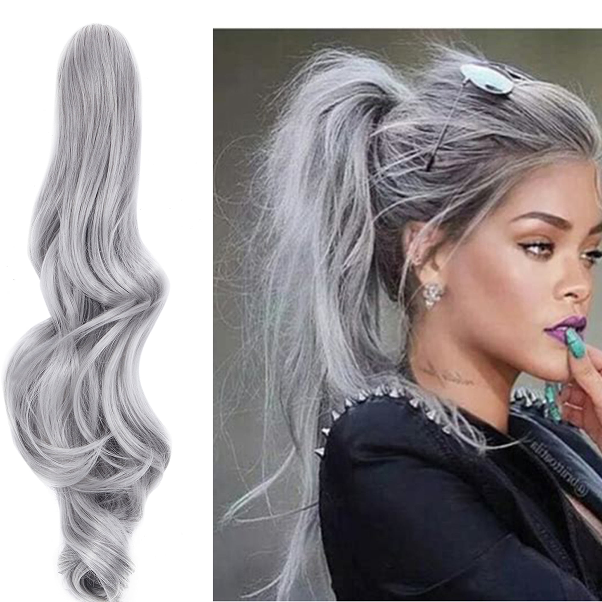 Colors Curly Short Hair Ponytail Wigs Claw Clip Hair Pieces Hair Extensions  Little Pony Tail Wish | Curly Claw Clip Ponytail Wig Clip Ponytail  Extension 