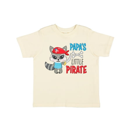 

Inktastic Papa s Little Pirate Cute Raccoon with Sword Gift Toddler Boy or Toddler Girl T-Shirt