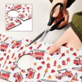 thumbnail image 6 of Yayeee Faucet Mat for Kitchen Sink 14.7" Diatomite Long Splash Guard Pad, White Cartoon Fire Truck Pattern, 2 Pack, 6 of 7
