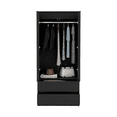 thumbnail image 5 of Newboti Furniture Austin 2 Drawers Armoire, Double Door, Hanging Rod -Black 0008, 5 of 7