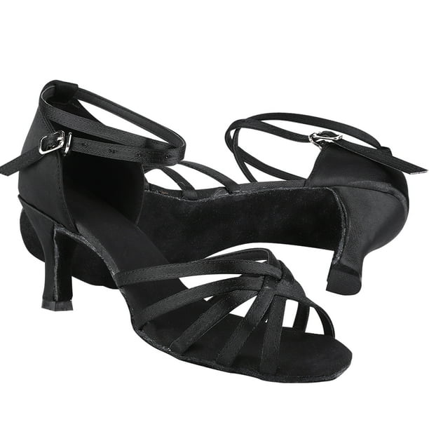 Zapatos de Salón con Estampado de Leopardo, Zapato de Baile Latino Con Tacón de 7 cm para Mujer