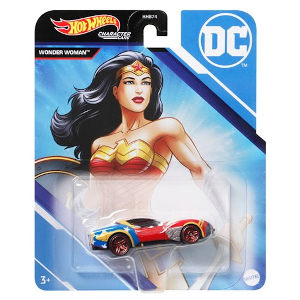 Hot Wheels DC Super Heroes Character Cars Complete Set of 6 Diecast Vehicles Bundle from HHB74-956J Release
