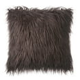thumbnail image 2 of Phantoscope Merino Style Faux Fur Series Decorative Throw Pillow, 22" x 22", Brown, 1 Pack, 2 of 4