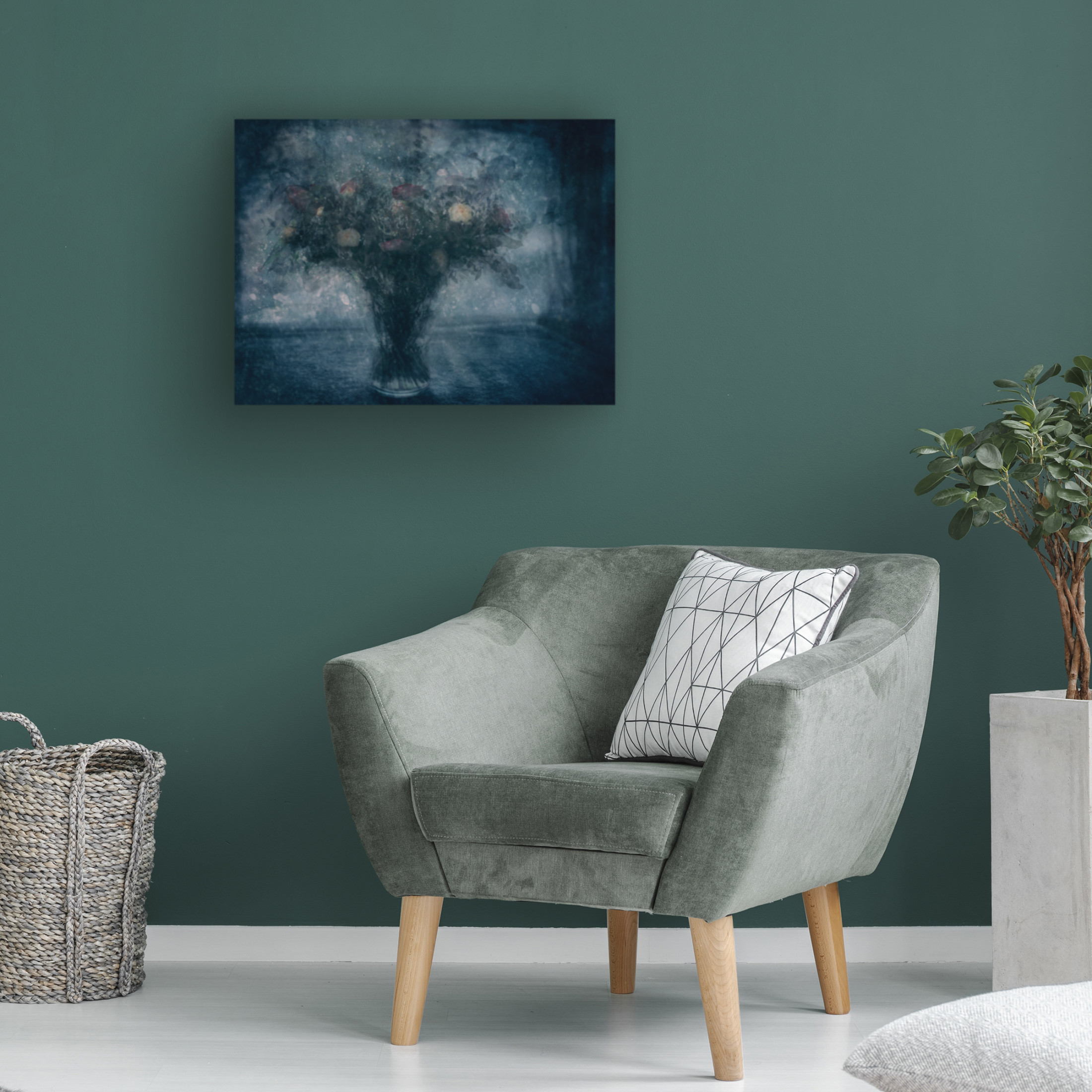Canvas Wall Art - Charlaine Gerber 'Winter Serenade' Wall Art for Living Room, Bedroom, or Office Décor by Trademark Fine Art - 47 x 35 Inches