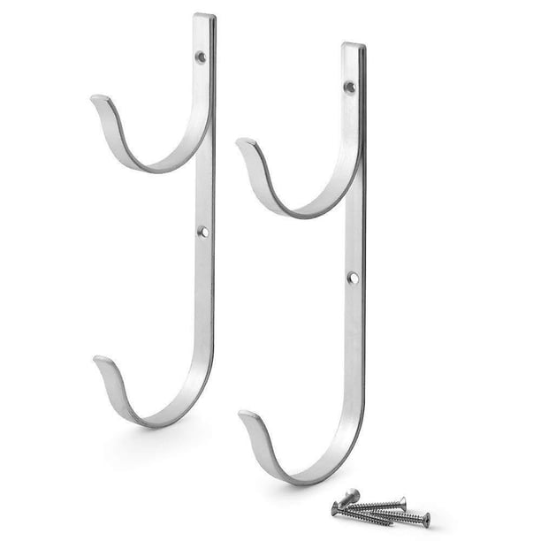 4 ganchos de fijación para postes de piscina, aluminio, aptos para piscina, colgador de varillas de piscina, manga de suspensión de aleación de aluminio, varilla telescópica, desna