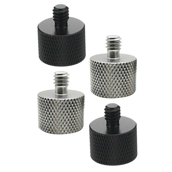 OUNONA  4 Pcs Adjustable Mic Stands Microphone Screw Precise Threaded Accessory