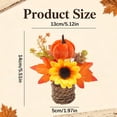 thumbnail image 4 of Goowood Fall Table Centerpiece Artificial Autumn Potted Plant with Sunflower Pumpkin Maple Leaves Woven Pot for Thanksgiving Dining Table Home Decor, 4 of 6