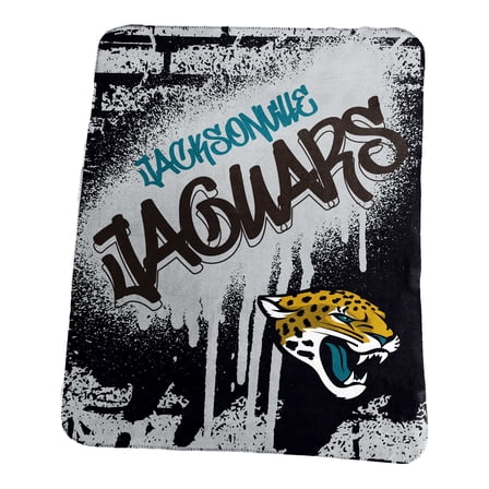 Logo Brands Jacksonville Jaguars 50" x 60" Classic Graffiti Fleece Throw Blanket