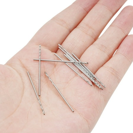 

10Pc 1.0Mm Spiral Drill Bit End Mill Straight Shank Hss Drilling Diameter
