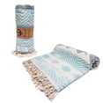 thumbnail image 4 of Anemoss Blue Fishes Turkish Beach Towel –  100x180 cm/39x70 inches, 4 of 7
