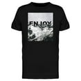 thumbnail image 1 of Enjoy Mountains Lettering Men's Black T-shirt, 1 of 2