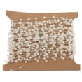 thumbnail image 2 of Rongfmy 5m Beige Pearl String Crafts Applique Beaded Chain Garland Wedding Ribbon, 2 of 9