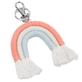 thumbnail image 3 of Njide Macrame Keychain Hand Weaving Tassel Design Cute Style Cotton Thread Decorative Boho Keychain for Handbag Orange, 3 of 8