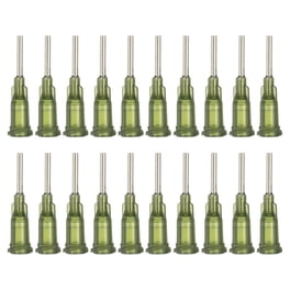 Unique Bargains Aiguille de Distribution en Plastique à Bout Émoussé 18ga X  1.26 Pieds Vert 20 Pcs