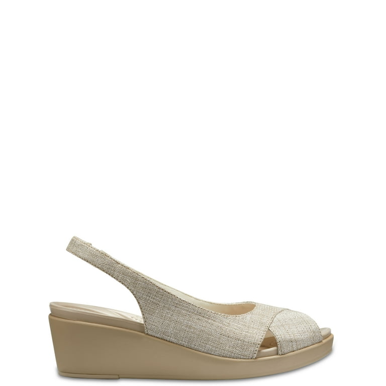 Crocs Women s LeighAnn Shimmer Slngback Wedge