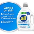 thumbnail image 2 of free clear, Original, Liquid Laundry Detergent for Sensitive Skin, Unscented and Hypoergenic, Concentrated, 82.5oz, 110 Loads, 2 of 5