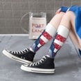thumbnail image 5 of Lsque bass fish with the USA flag Printed Crew Socks Men's Women's LightWeight Thin Casual Calf Socks ,Knee High Socks,Cotton Socks, 5 of 6