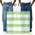thumbnail image 4 of GrmtClth Men's Baggy Jeans Elastic Waist Jean Pants with Drawstring Relaxed Fit for Casual Daily Wear Cargo Pants with Pockets M, 4 of 7