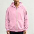 thumbnail image 3 of Men's Full Zip Hoodie with Built-in Backpack Pocket, Raglan Sleeve Utility Sweatshirt for Commute & Streetwear, 3 of 4