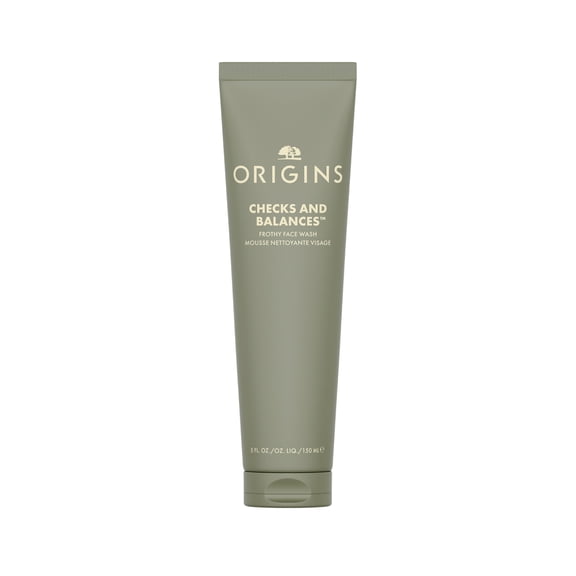 Origins Checks and Balances MZF22 Frothy Face Wash | Gentle Face Cleanser for All Skin Types | With Mint, 5 Fl Oz