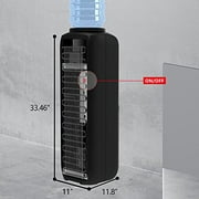 IKT Top Loading Water Dispenser, Water Cooler with Compressor Cooling, Child Safety Lock, Energy Saving, ETL Approved Hot and Cold Water, Black