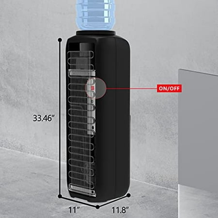 IKT Top Loading Water Dispenser, Water Cooler with Compressor Cooling, Child Safety Lock, Energy Saving, ETL Approved Hot and Cold Water, Black